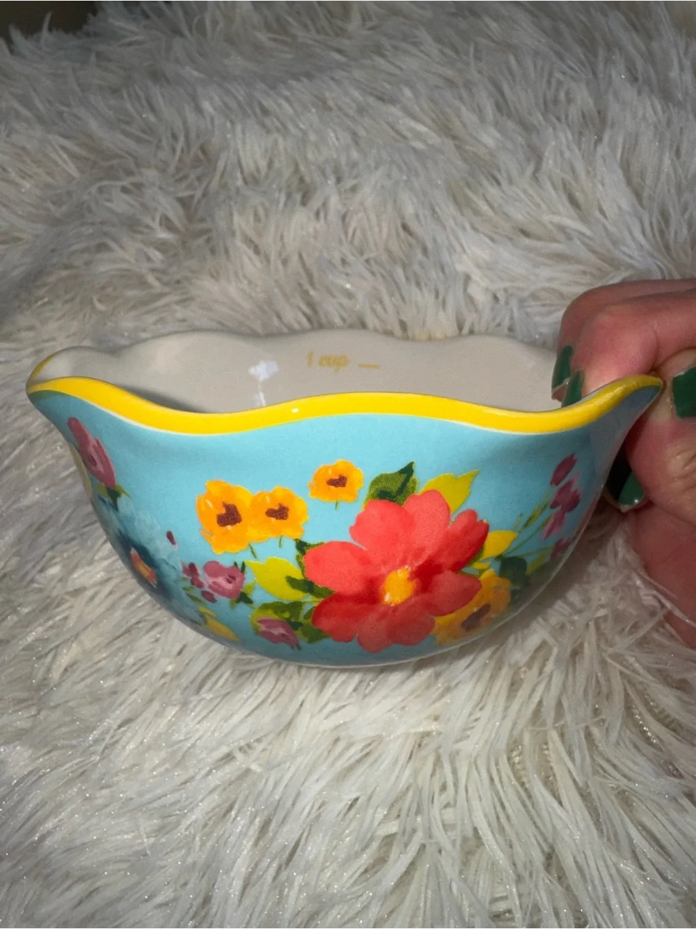 Pioneer Woman Floral Ceramic Nesting Measuring Cups